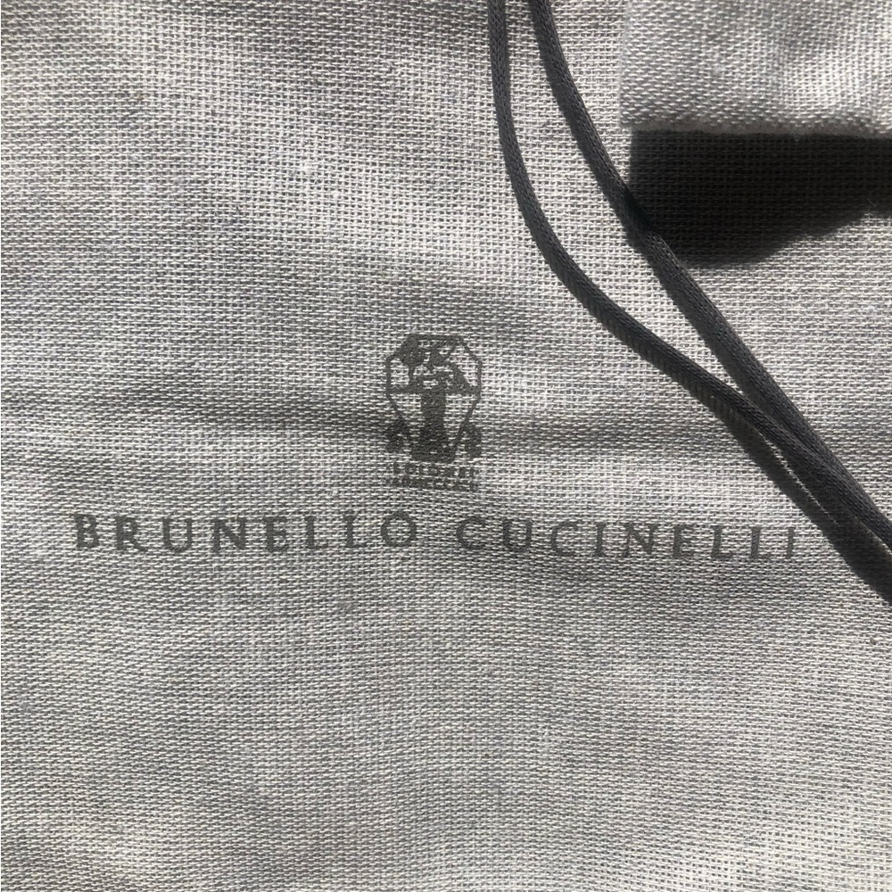 2 New Brunello Cucinelli Light Gray Fabric Bag